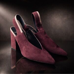 Pierre Hardy Deep Burgundy Slingback Heels